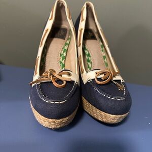 Milly For Sperry Topsider Summer Heels For Woman Sz 9.5